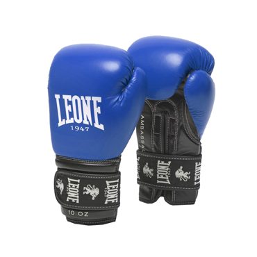 Leone AMBASSADOR BOXING GLOVES-BLUE