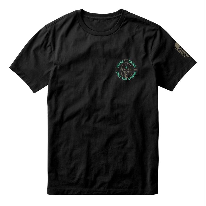 PRiDEorDiE only the strong T-Shirt -black