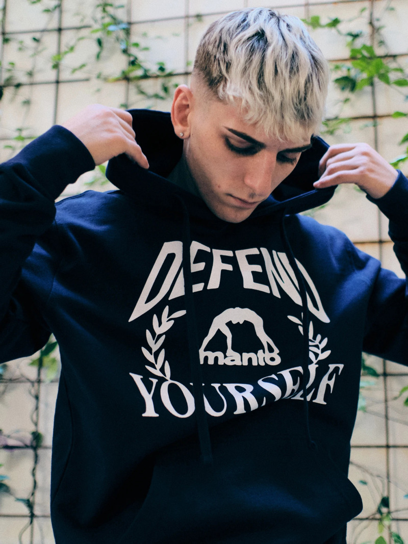 MANTO hoodie defend - navy