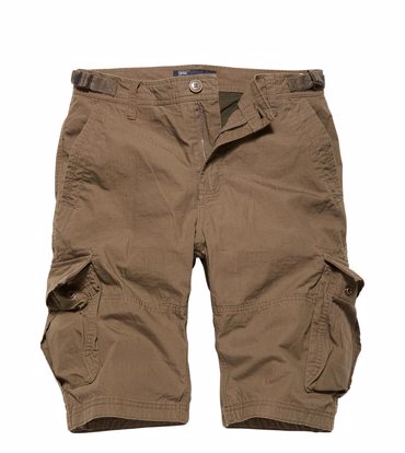 Vintage Industries Terrance Cargo Shorts-Dark KHaki