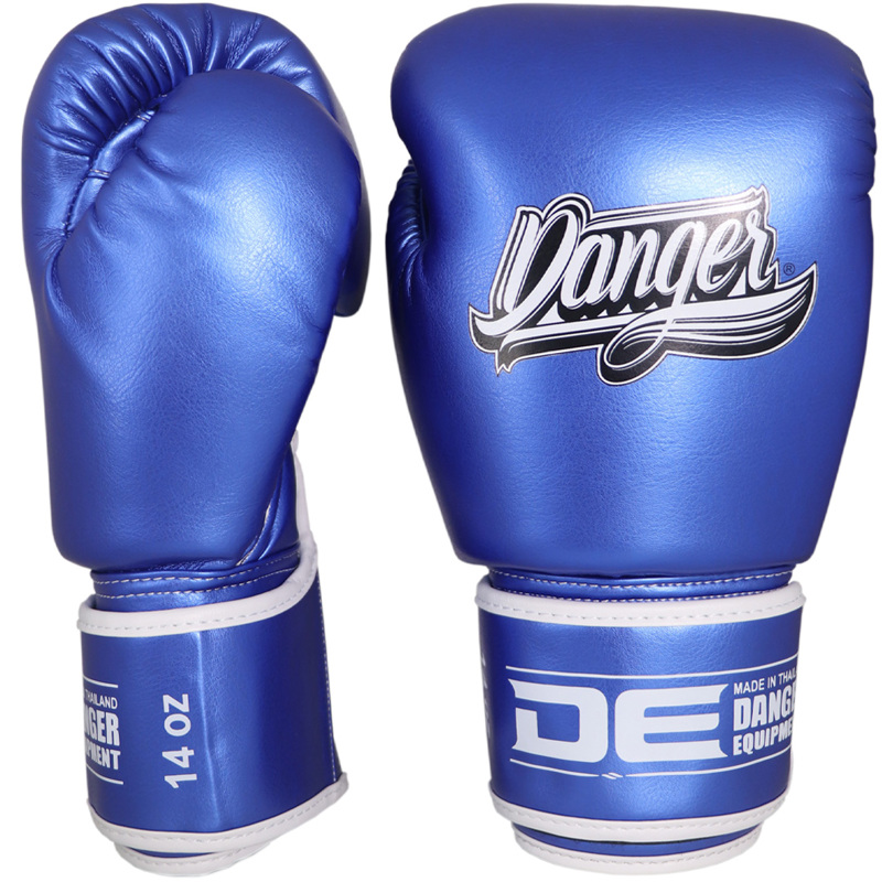 Danger SUPER MAX Gloves-METALLIC BLUE