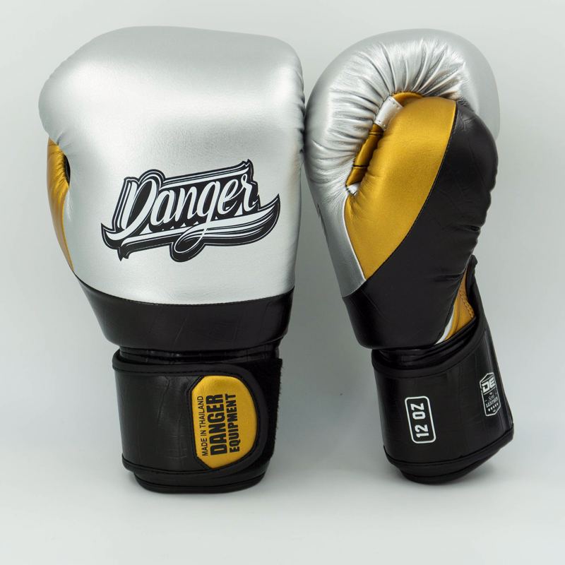 Danger evo Muay Thai Gloves-silver/black