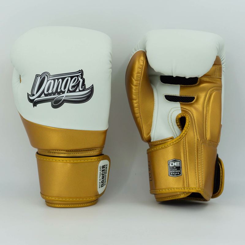 Danger evo Muay Thai Gloves-white/gold