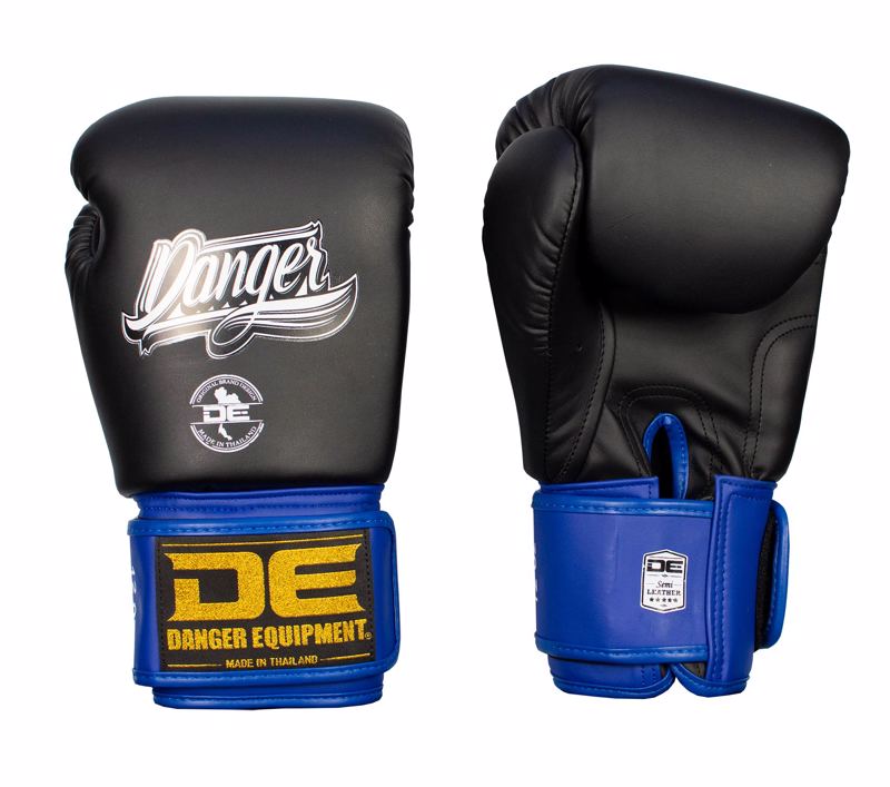 Danger Classic Muay Thai Gloves-black/blue