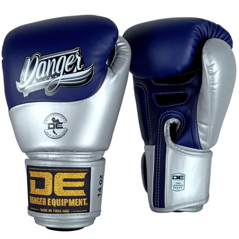 Danger Evolution Boxing Gloves-NAVY/silver