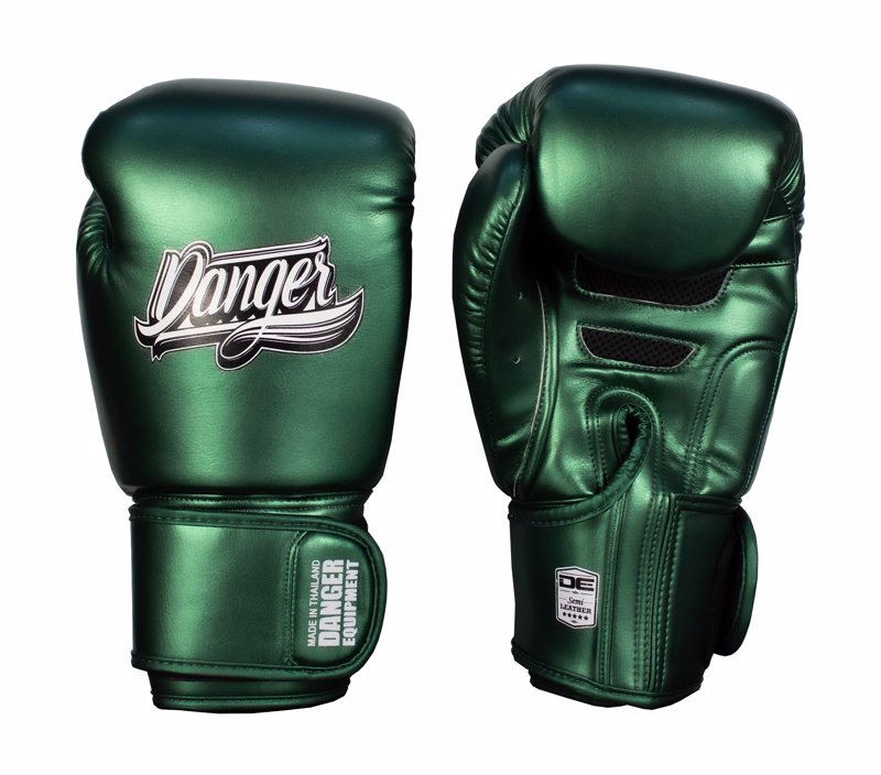 Danger Classic Muay Thai Gloves-Metallic Green