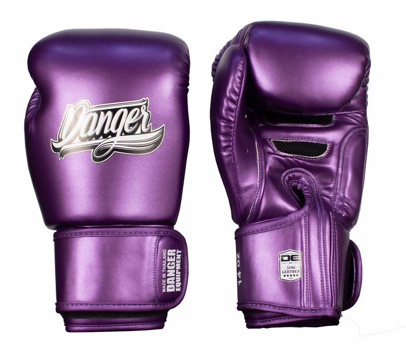 Danger Classic Muay Thai Gloves-Metallic Purple
