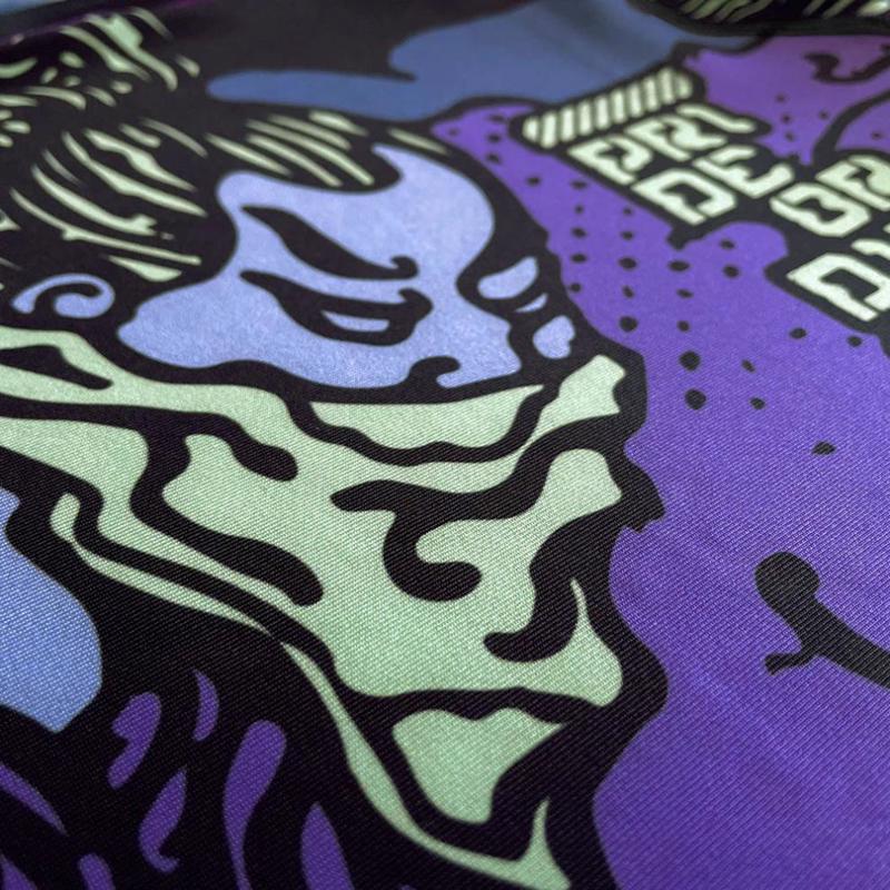 PRIDE OR DIE dangerous water 2 L/S RASHGUARD - BLACk