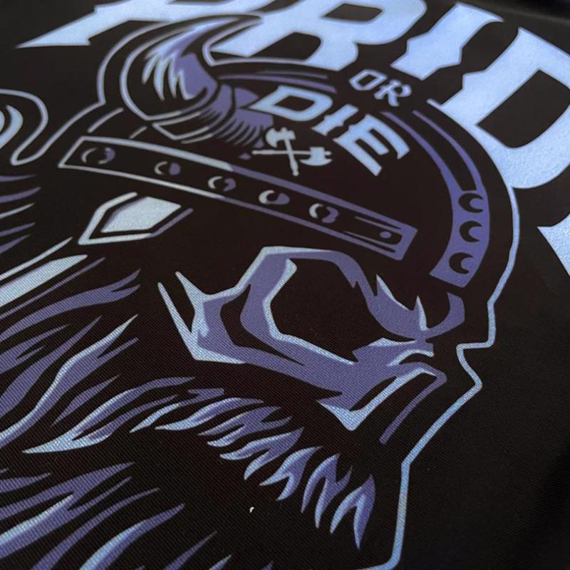PRIDE OR DIE brotherhood v2 RASHGUARD - BLACk