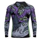 PRIDE OR DIE dangerous water 2 L/S RASHGUARD - BLACk