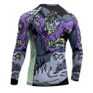 PRIDE OR DIE dangerous water 2 L/S RASHGUARD - BLACk
