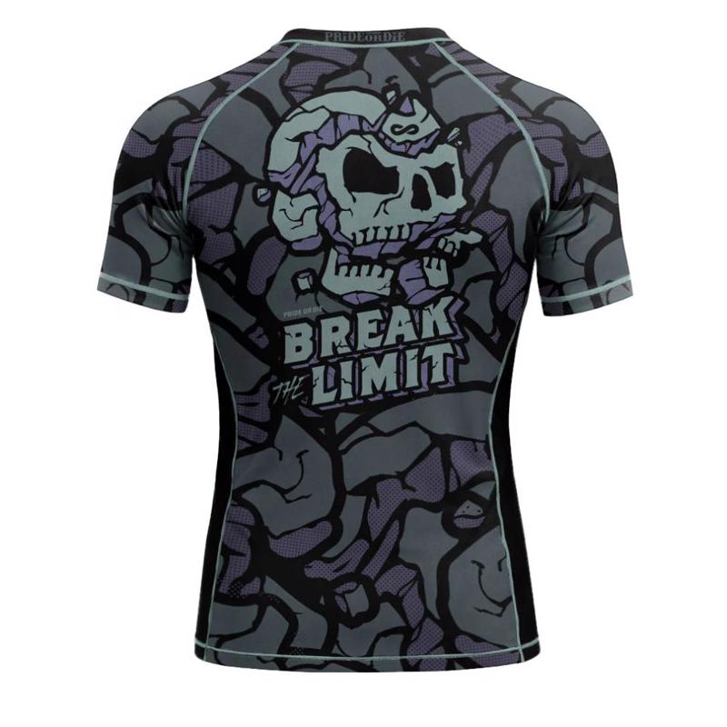 PRIDE OR DIE break the limit RASHGUARD - BLACk