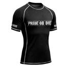 PRIDE OR DIE fight club RASHGUARD - BLACk