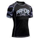 PRIDE OR DIE brotherhood v2 RASHGUARD - BLACk