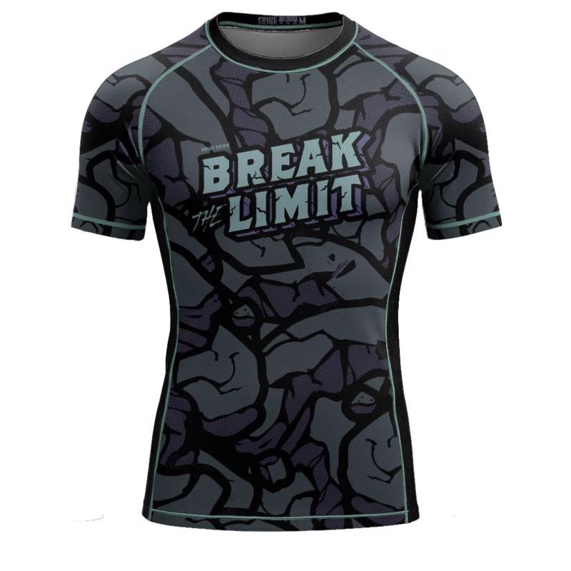 PRIDE OR DIE break the limit RASHGUARD - BLACk