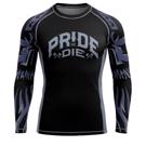 PRIDE OR DIE  brotherhood 2 L/S RASHGUARD - BLACk