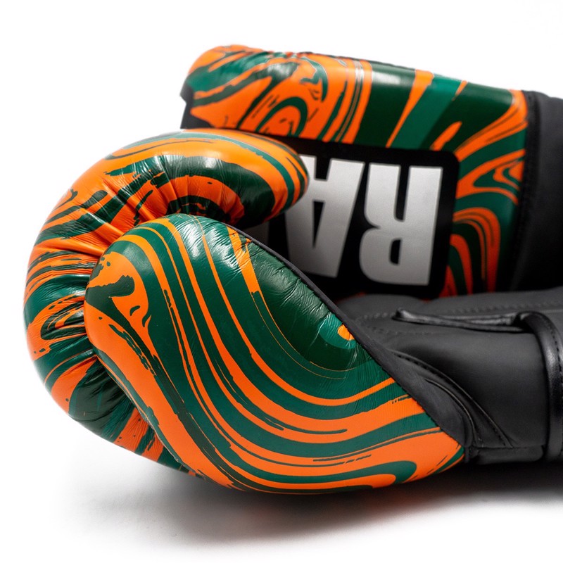 FUJIMAE RADICAL 3 BOXING GLOVES - ORANGE/GREEN