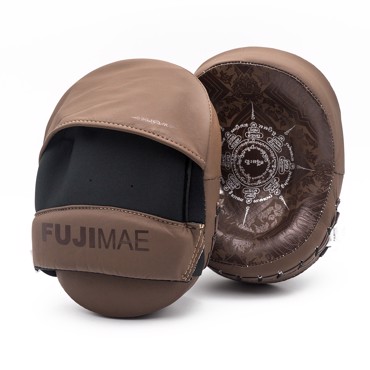 FUJIMAE SAKYANT II LEATHER FOCUS MITTS-brown