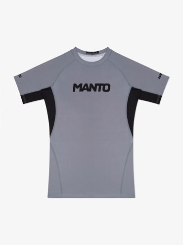 MANTO logo dual RASHGUARD-grey