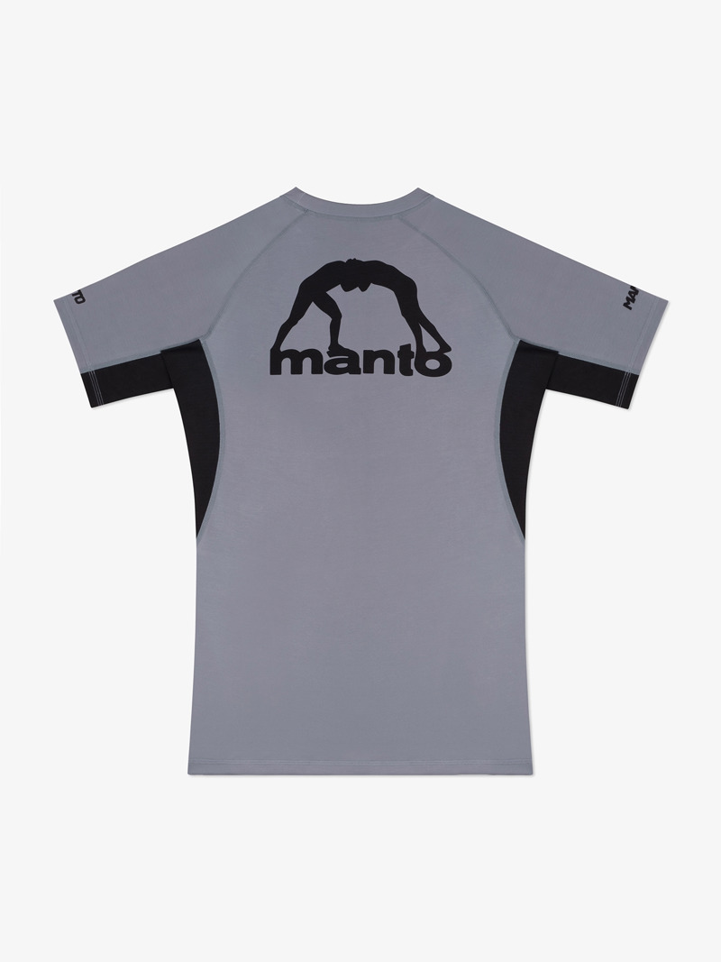 MANTO logo dual RASHGUARD-grey