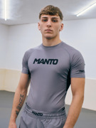 MANTO logo dual RASHGUARD-grey