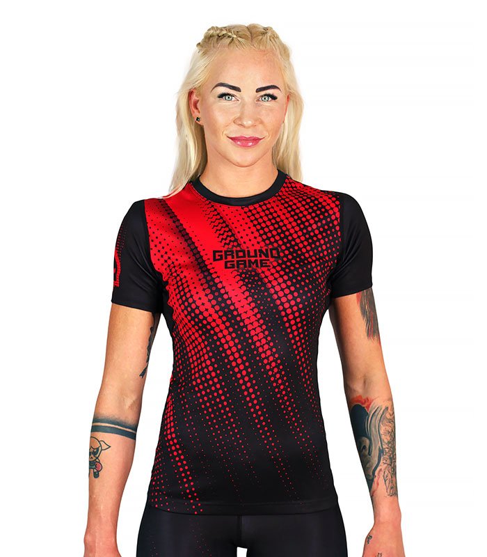 GroundGame dots RASHGUARD-Black - MMATeam.gr