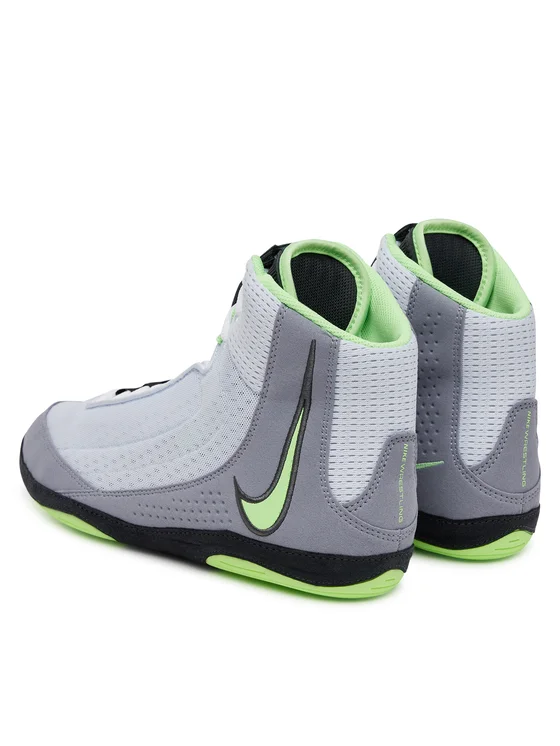 Nike Inflict 4 wrestling shoes -Grey/green - MMATeam.gr