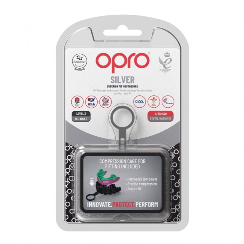 Opro Silver GEN5 mouthguard ENILIKON- pink