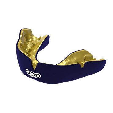 Opro Custom Fit instant GEN2 mouthguard - dark blue / gold