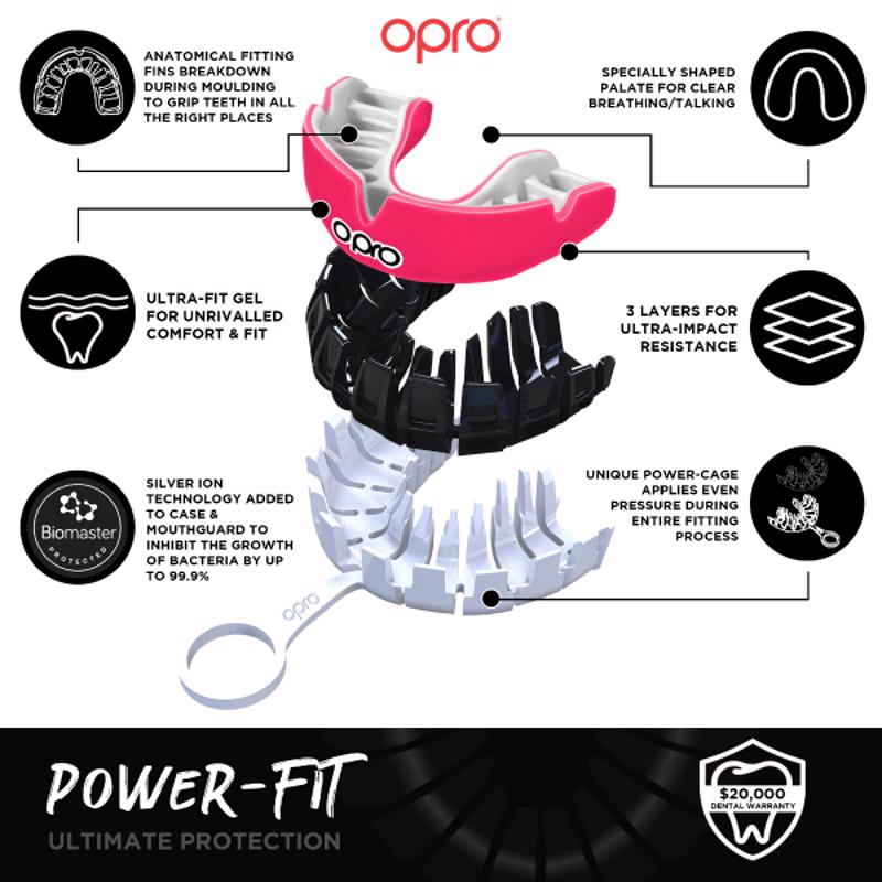 Opro POWER-FIT TEETH ENILIKON- WHITE