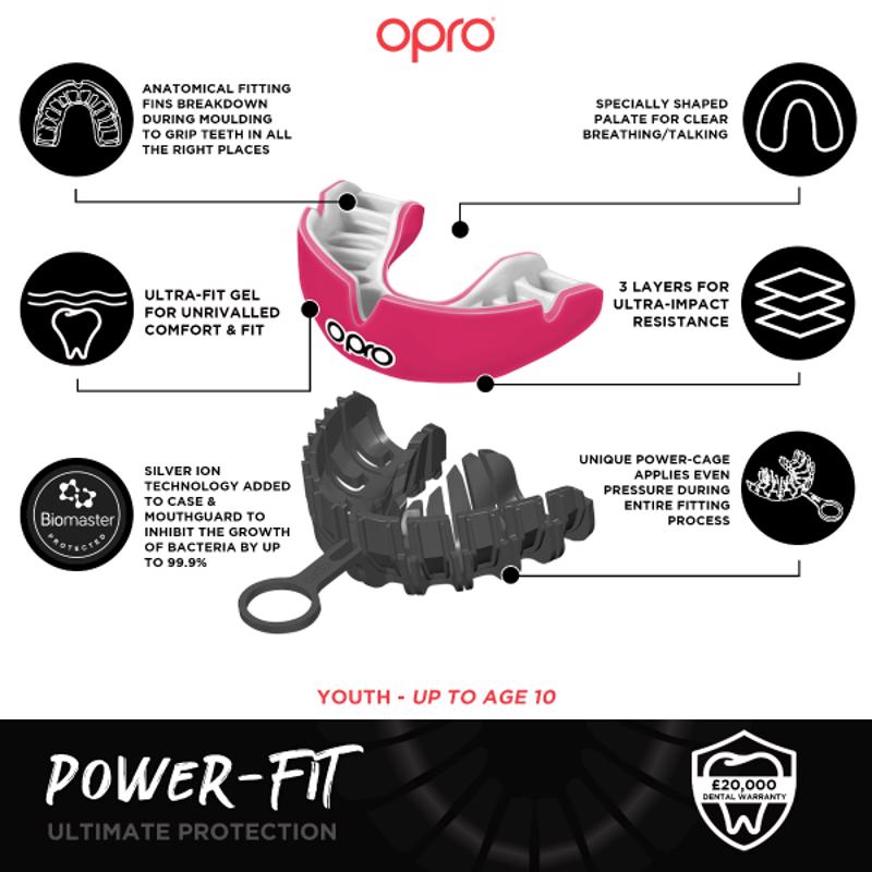 Opro POWER-FIT TEETH ENILIKON- WHITE
