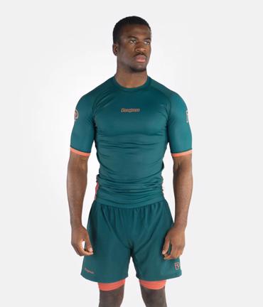 PROGRESS academy rashguard - deep forrest green