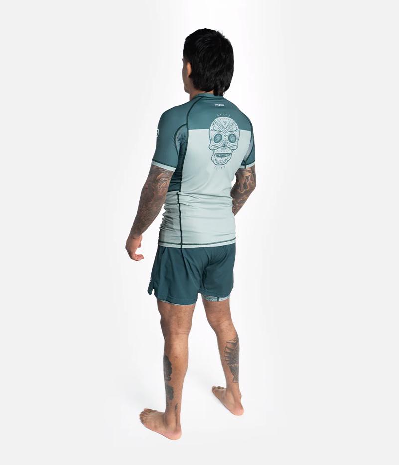 PROGRESS calavera rashguard - green