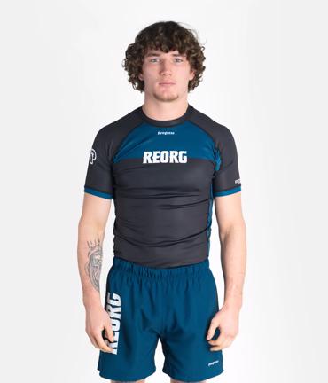 PROGRESS reorg rashguard - black
