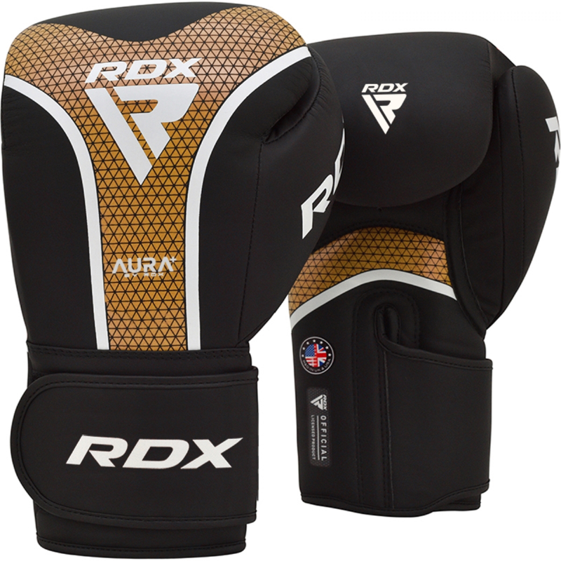 RDX Aura T17 Boxing Gloves - black