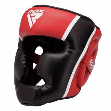  RDX aura plus t-17 headguard - black/red