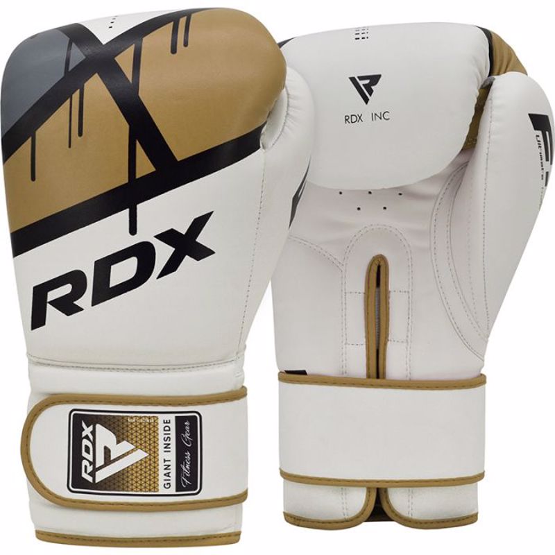  RDX f7 EGO Boxing Gloves - white/gold
