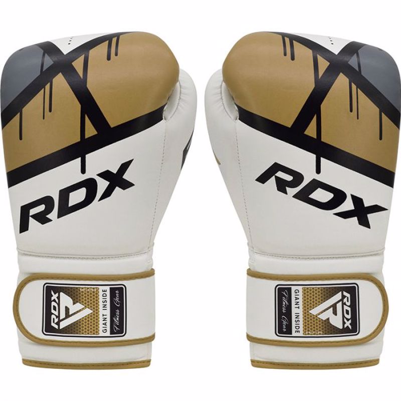  RDX f7 EGO Boxing Gloves - white/gold