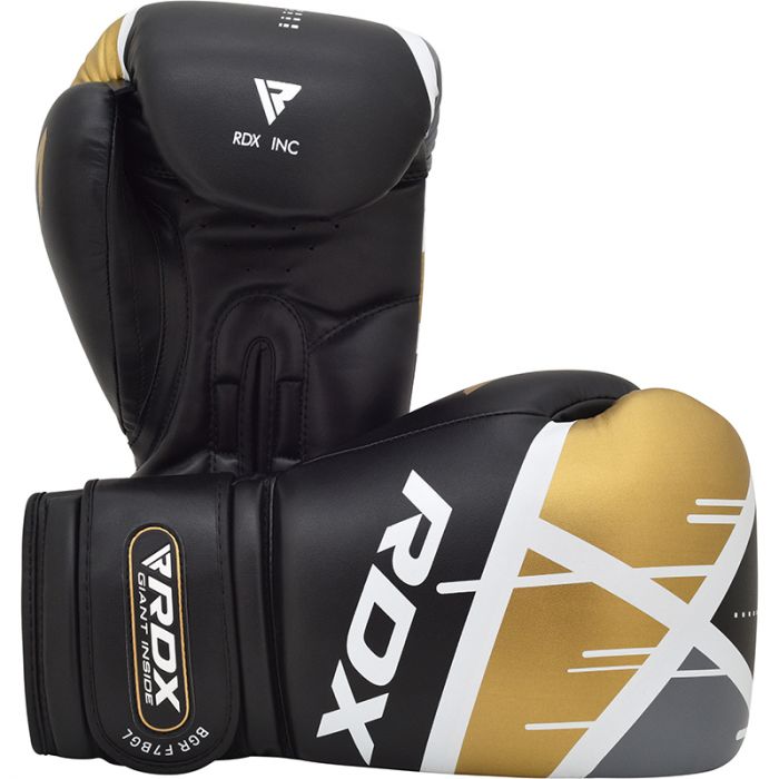 RDX f7 EGO Boxing Gloves black/gold MMATeam.gr