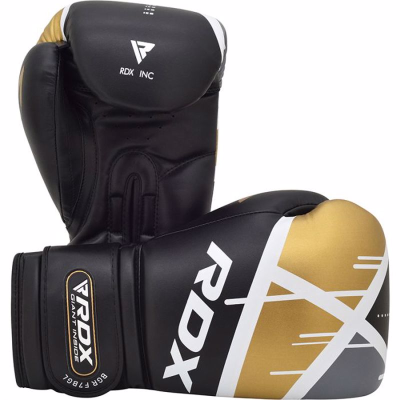 RDX f7 EGO Boxing Gloves black/gold MMATeam.gr