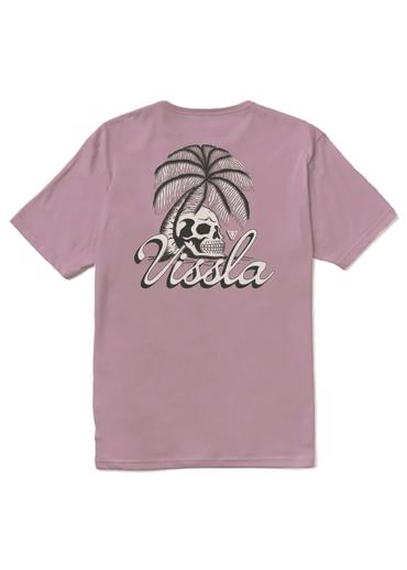 Vissla Skull Isle Organic Tee-PLUM