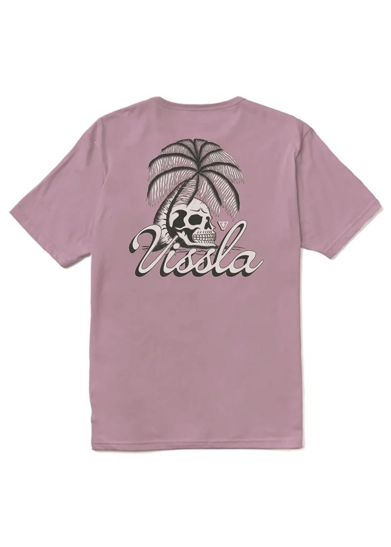 Vissla Skull Isle Organic Tee-PLUM