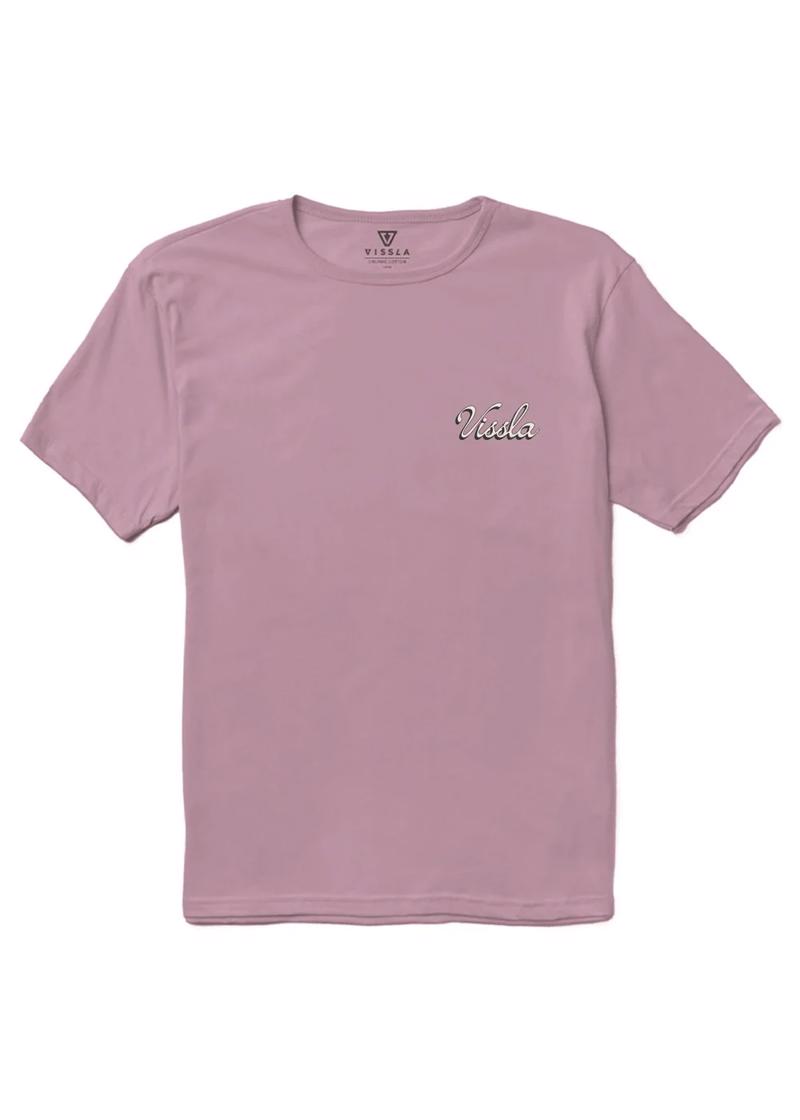 Vissla Skull Isle Organic Tee-PLUM