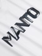 MANTO METAL LOGOtype tshirt- WHITE
