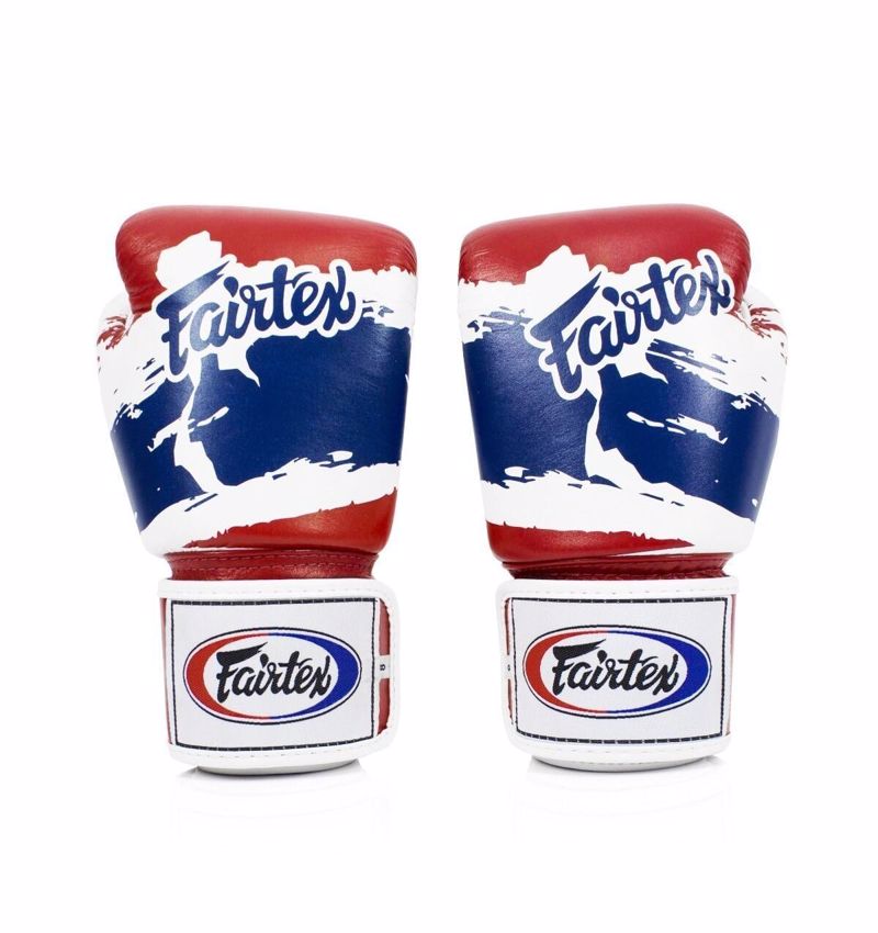 FAIRTEX BGV1 thai pride MUAY THAI GLOVES-WHITE