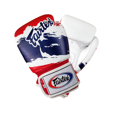 FAIRTEX BGV1 thai pride MUAY THAI GLOVES-WHITE