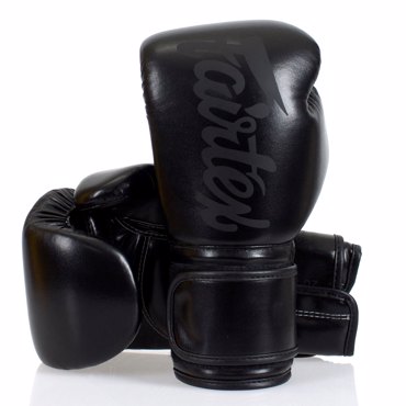 Fairtex BGV14 Microfiber muay thai Gloves-Solid Black