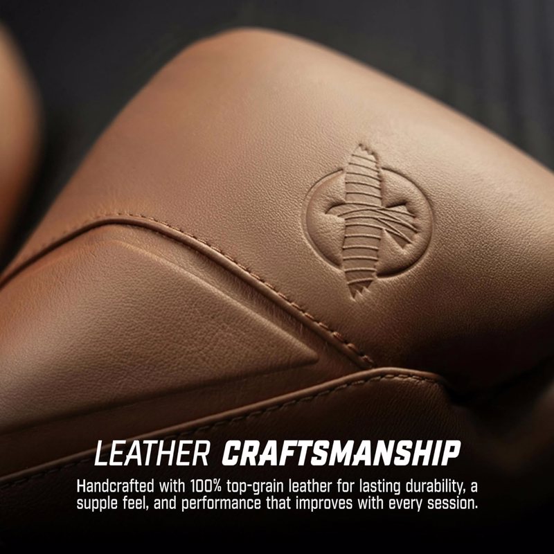 Hayabusa E1 Leather Boxing Gloves-brown