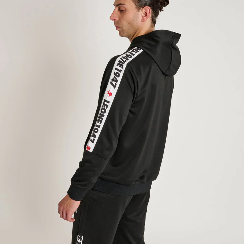 LEONE LIGHTWEIGHT STRIPE 47 HOODED SWEATSHIRT 