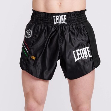 LEONE flag THAI/kick SHORTS-BLACK